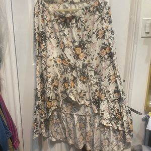 American eagle long one tier ruffle maxi skirt.